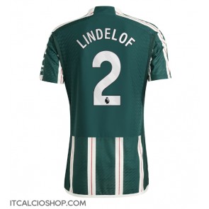 Manchester United Victor Lindelof #2 Seconda Maglia 2023-24 Manica Corta